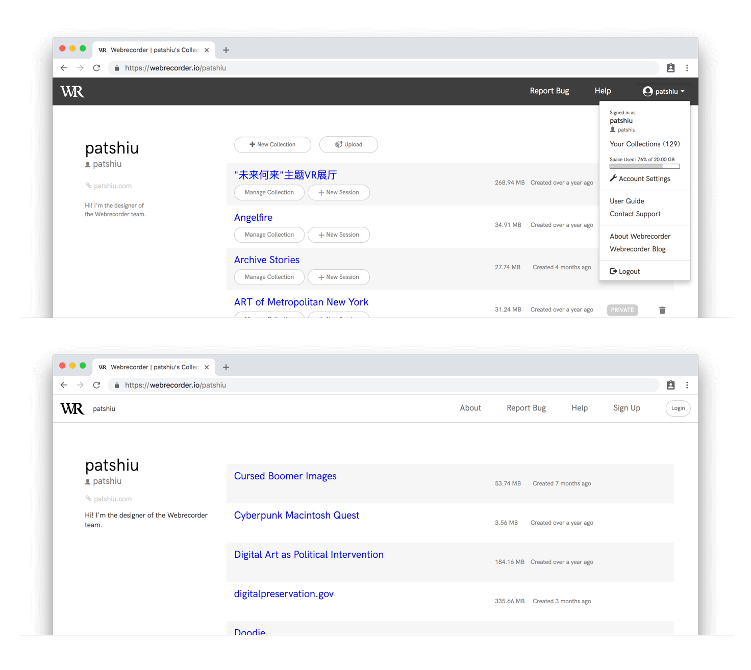 Users' Collections Overview