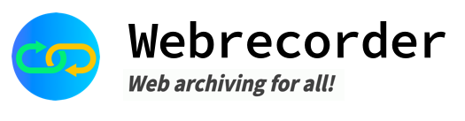 New Webrecorder project logo